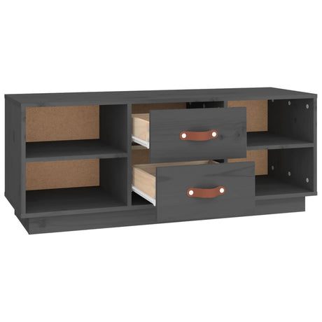 Tv Cabinet 100X34X40 Cm Solid Wood Pine