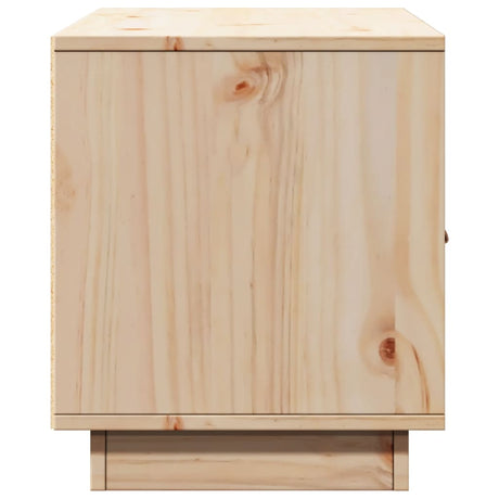 Tv Cabinet 80X34X40 Cm Solid Wood Pine