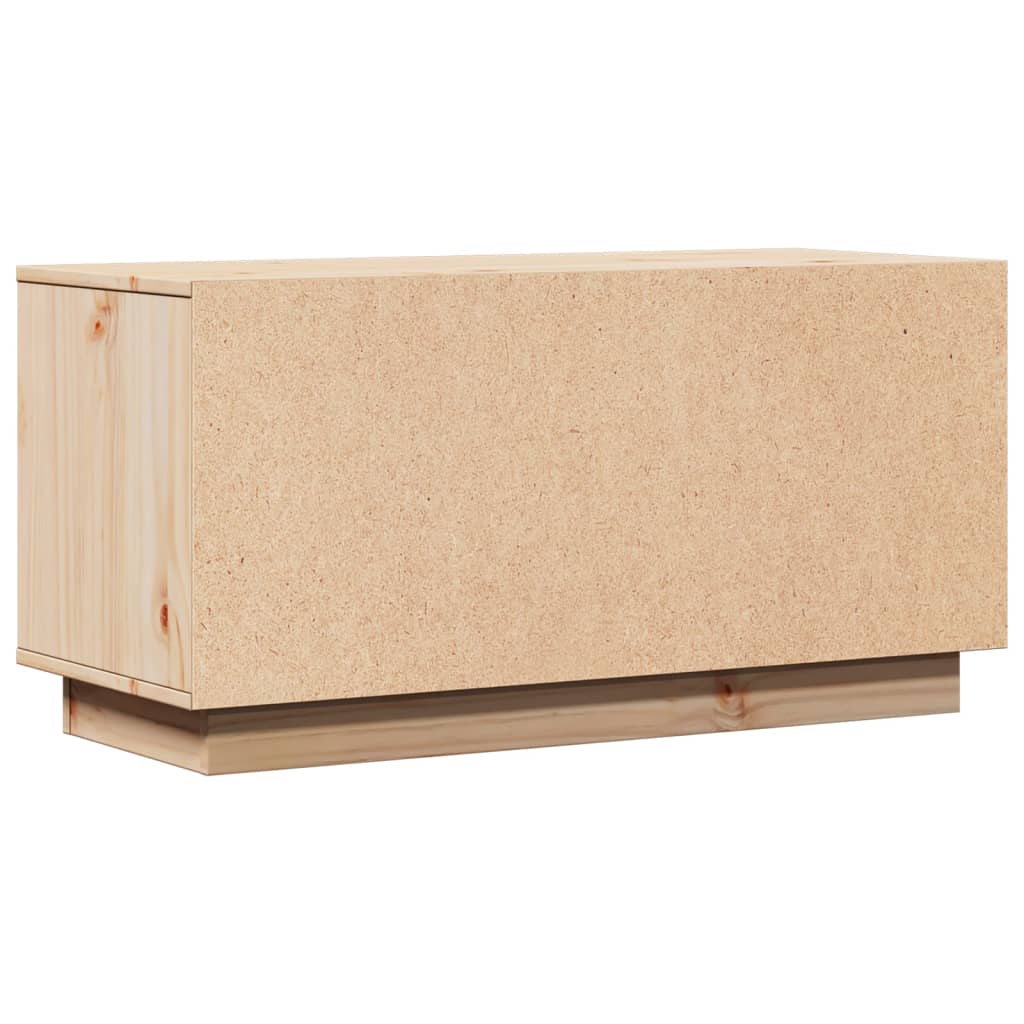 Tv Cabinet 80X34X40 Cm Solid Wood Pine