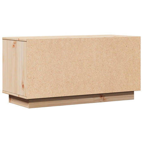 Tv Cabinet 80X34X40 Cm Solid Wood Pine