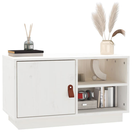 Tv Cabinet 70X34X40 Cm Solid Wood Pine