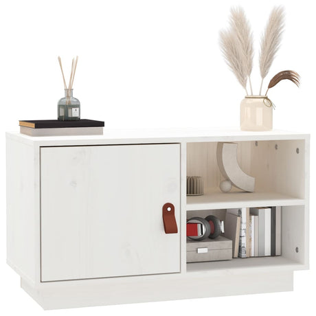 Tv Cabinet 70X34X40 Cm Solid Wood Pine
