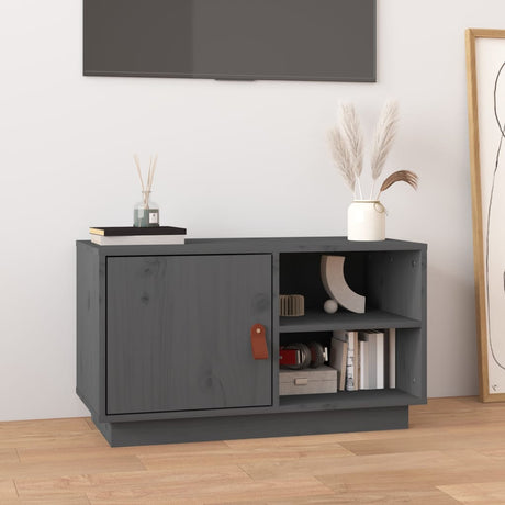 Tv Cabinet 70X34X40 Cm Solid Wood Pine