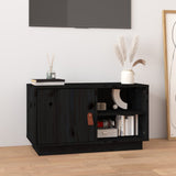 Tv Cabinet 70X34X40 Cm Solid Wood Pine