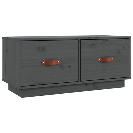 Tv Cabinet 80X34X35 Cm Solid Wood Pine