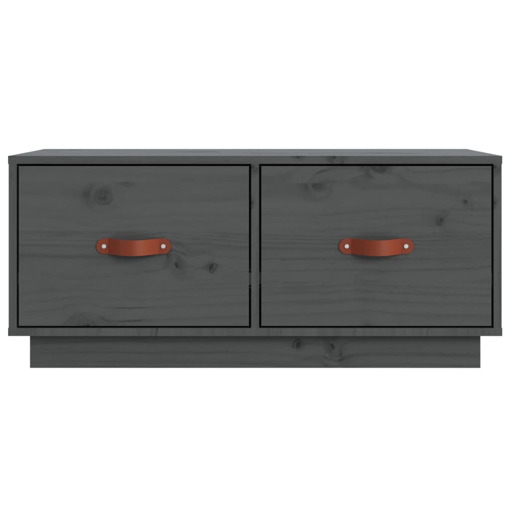 Tv Cabinet 80X34X35 Cm Solid Wood Pine