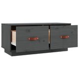 Tv Cabinet 80X34X35 Cm Solid Wood Pine