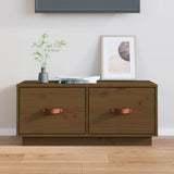 Tv Cabinet 80X34X35 Cm Solid Wood Pine