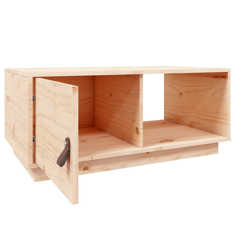Coffee Table 80X50X35.5 Cm Solid Wood Pine