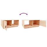 Coffee Table 80X50X35.5 Cm Solid Wood Pine