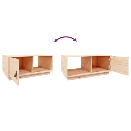 Coffee Table 80X50X35.5 Cm Solid Wood Pine