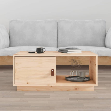 Coffee Table 80X50X35.5 Cm Solid Wood Pine