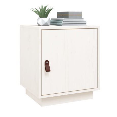 Bedside Cabinet 40X34X45 Cm Solid Wood Pine