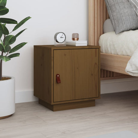 Bedside Cabinet 40X34X45 Cm Solid Wood Pine