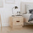 Bedside Cabinet 40X34X35 Cm Solid Wood Pine