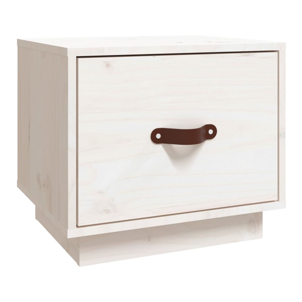 Bedside Cabinet 40X34X35 Cm Solid Wood Pine