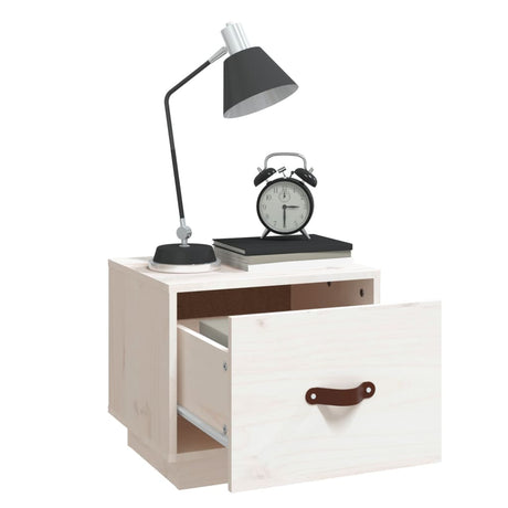 Bedside Cabinet 40X34X35 Cm Solid Wood Pine