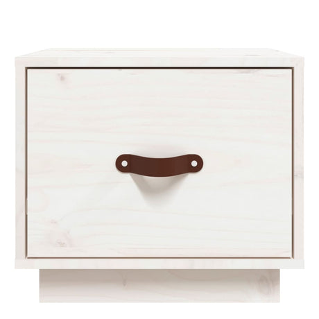 Bedside Cabinet 40X34X35 Cm Solid Wood Pine