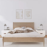 Bedside Cabinet 40X34X35 Cm Solid Wood Pine