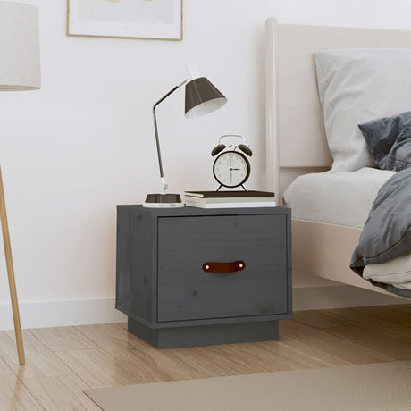 Bedside Cabinet 40X34X35 Cm Solid Wood Pine