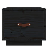 Bedside Cabinet Black 40x34x35 cm Solid Wood Pine