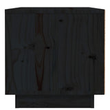 Bedside Cabinet Black 40x34x35 cm Solid Wood Pine