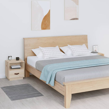 Bedside Cabinets 2 Pcs 40X34X45 Cm Solid Wood Pine