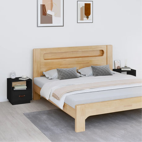 Bedside Cabinets 2 Pcs 40X34X45 Cm Solid Wood Pine