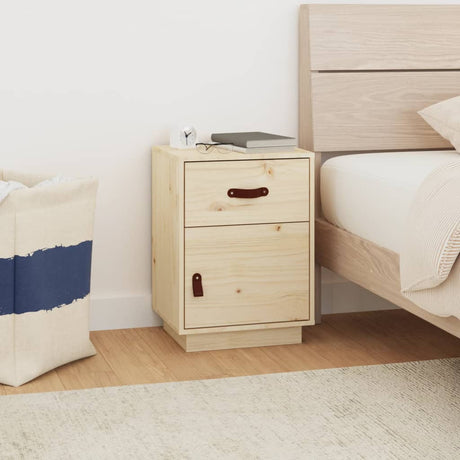 Bedside Cabinet 40X34X55 Cm Solid Wood Pine