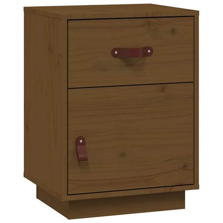 Bedside Cabinet 40X34X55 Cm Solid Wood Pine