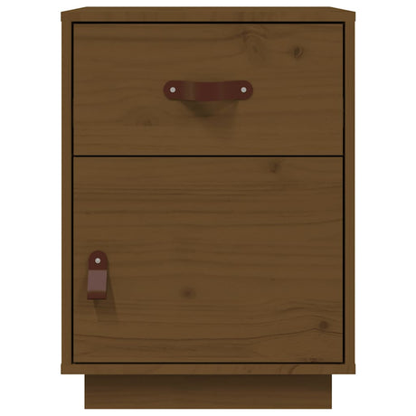 Bedside Cabinet 40X34X55 Cm Solid Wood Pine