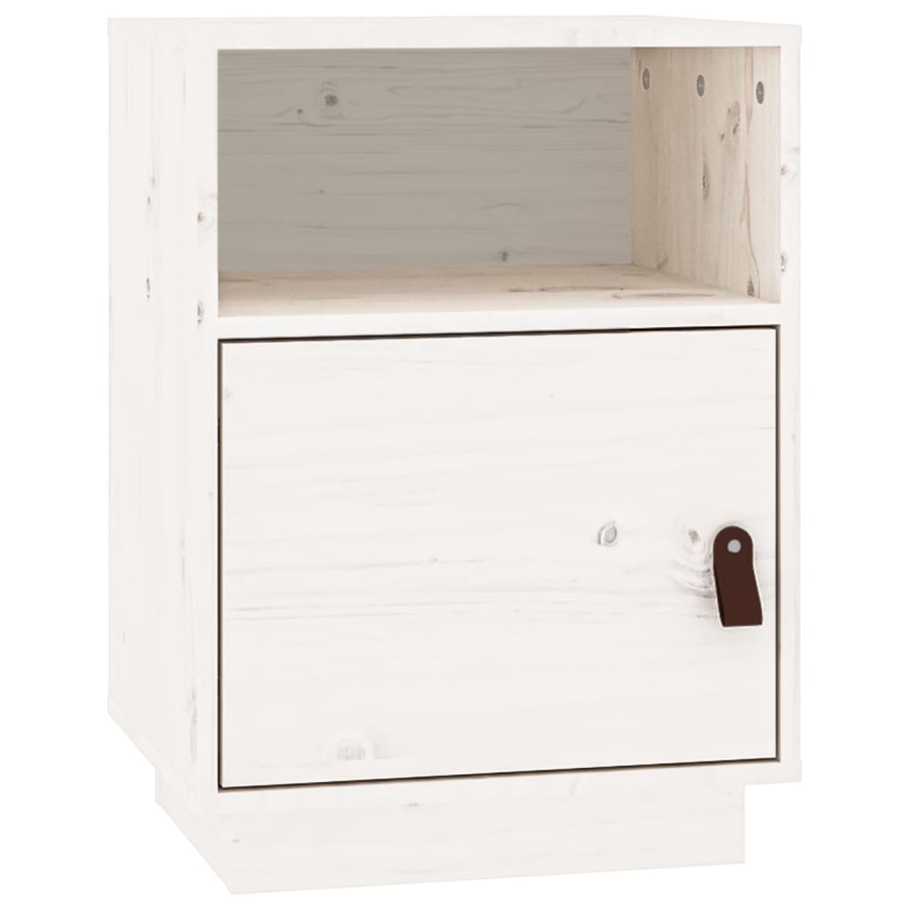 Bedside Cabinet 40X34X55 Cm Solid Wood Pine