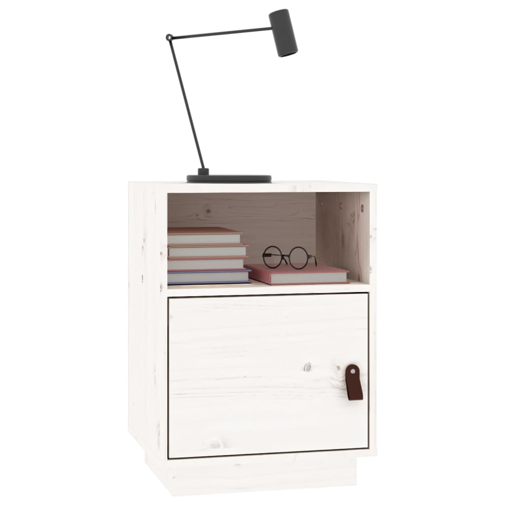 Bedside Cabinet 40X34X55 Cm Solid Wood Pine
