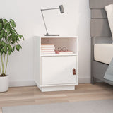 Bedside Cabinet 40X34X55 Cm Solid Wood Pine