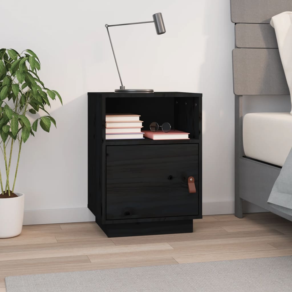 Bedside Cabinet 40X34X55 Cm Solid Wood Pine