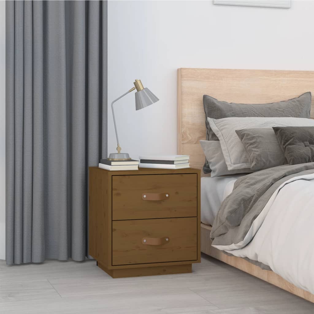 Bedside Cabinets 2 Pcs 40X34X45 Cm Solid Wood Pine