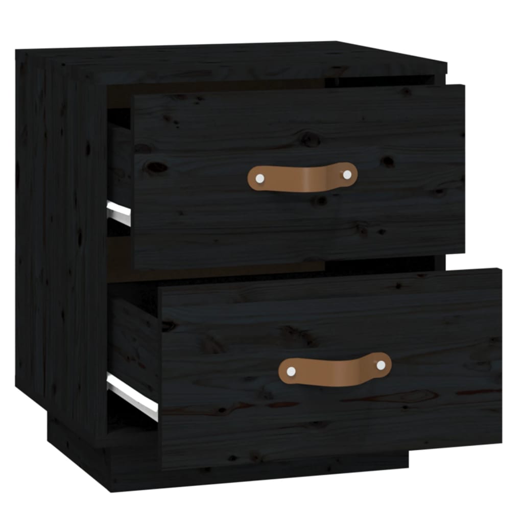 Bedside Cabinets 2 Pcs 40X34X45 Cm Solid Wood Pine