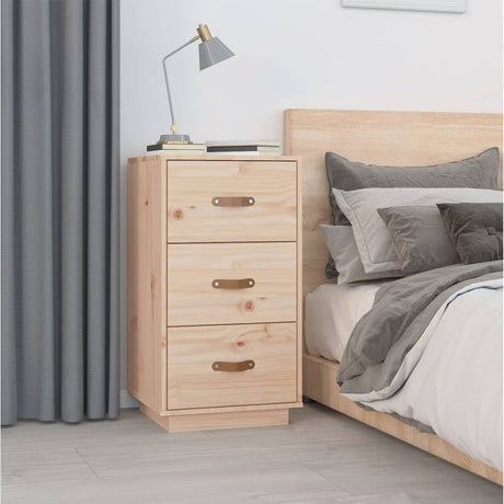 Bedside Cabinet 40X40X75 Cm Solid Wood Pine