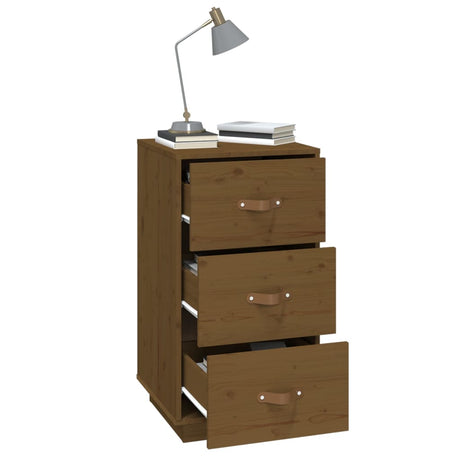 Bedside Cabinet 40X40X75 Cm Solid Wood Pine