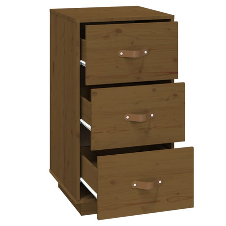 Bedside Cabinet 40X40X75 Cm Solid Wood Pine