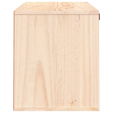 Wall Cabinet 60X30X35 Cm Solid Wood Pine