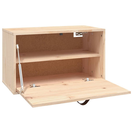 Wall Cabinet 60X30X35 Cm Solid Wood Pine