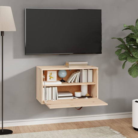 Wall Cabinet 60X30X35 Cm Solid Wood Pine
