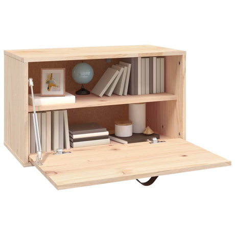 Wall Cabinet 60X30X35 Cm Solid Wood Pine