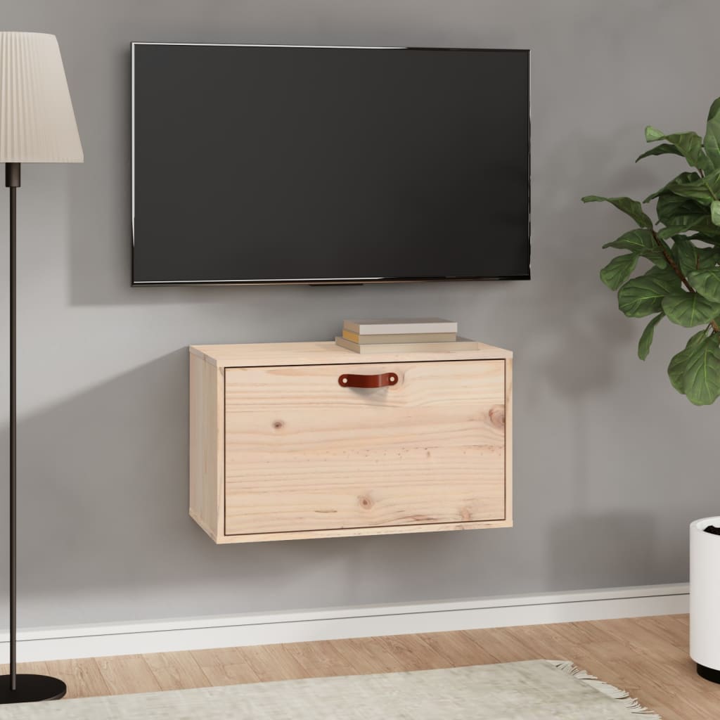 Wall Cabinet 60X30X35 Cm Solid Wood Pine