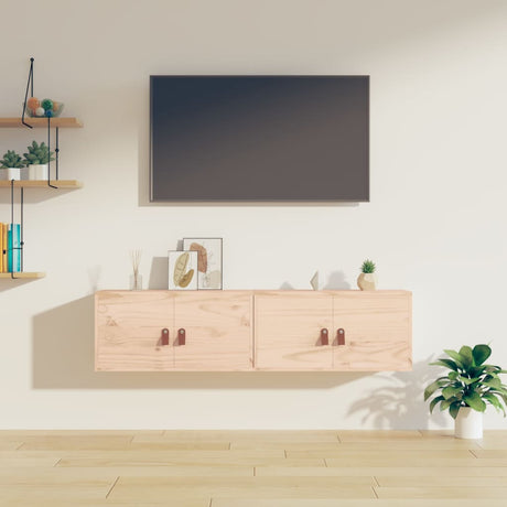 Wall Cabinet 60X30X30 Cm Solid Wood Pine