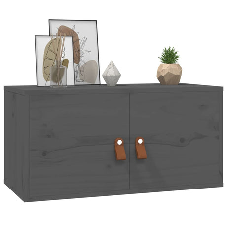 Wall Cabinet 60X30X30 Cm Solid Wood Pine