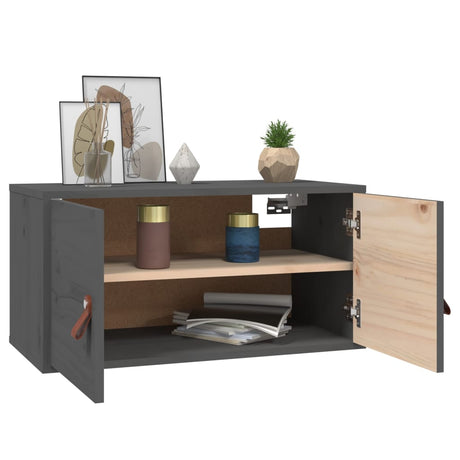 Wall Cabinet 60X30X30 Cm Solid Wood Pine