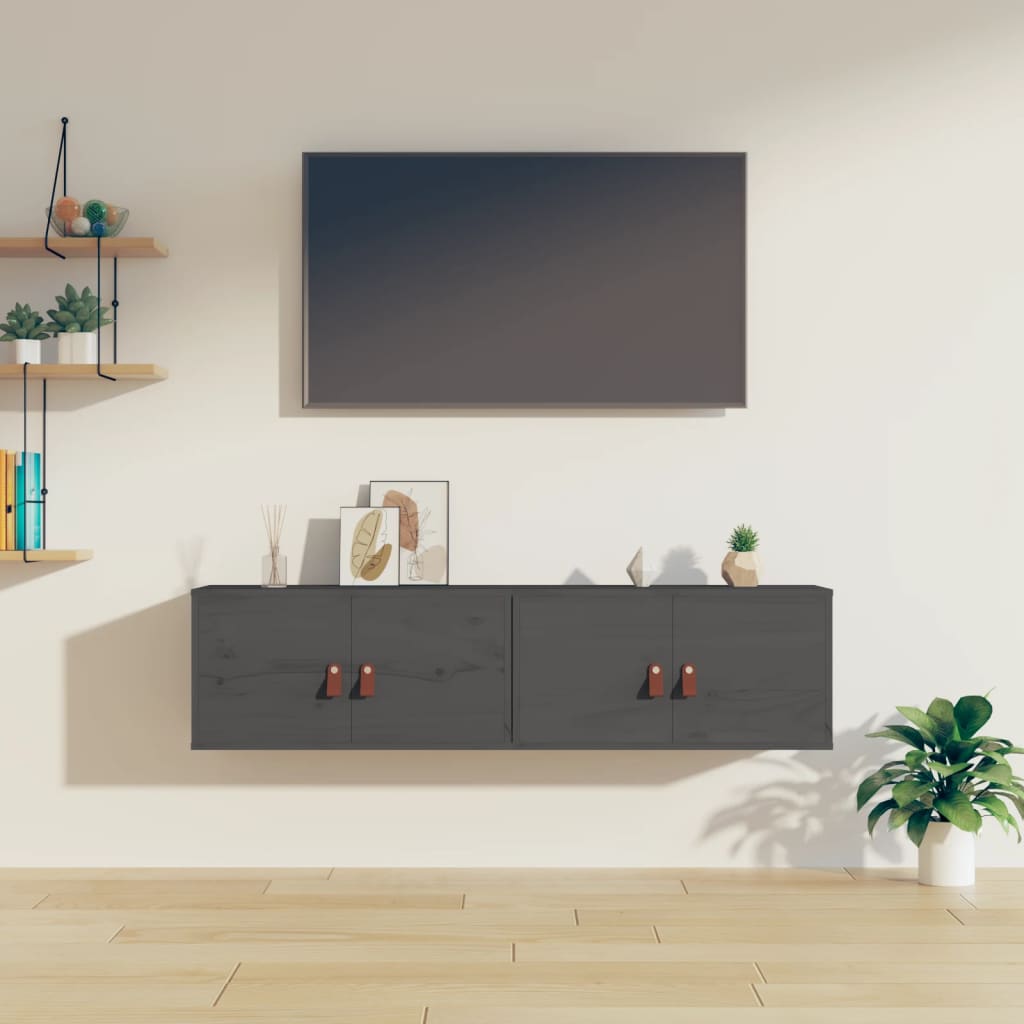 Wall Cabinet 60X30X30 Cm Solid Wood Pine