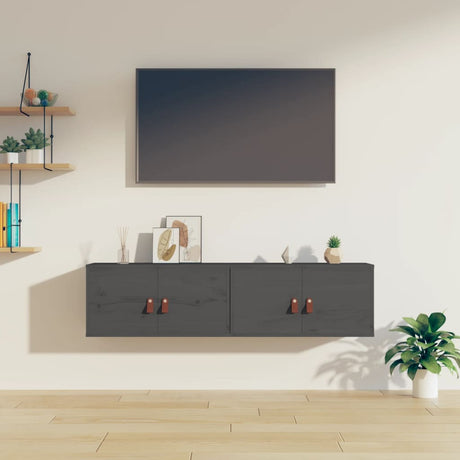 Wall Cabinet 60X30X30 Cm Solid Wood Pine